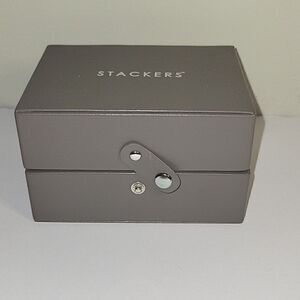 Stackers Travel sized Jewelry Box Taupe 5"x 4" x 3"